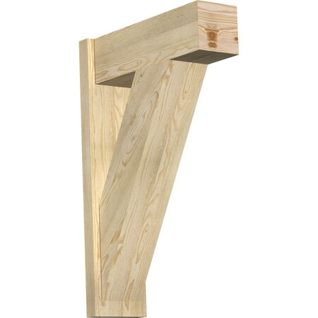 Ekena Millwork Traditional Block Rough Sawn Outlooker, Douglas Fir, 8"W x 24"D x 36"H OUT08X24X36TRA05RDF